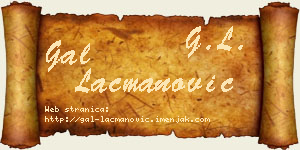 Gal Lacmanović vizit kartica